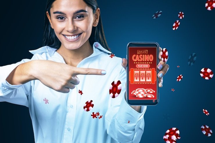 Pengguna mengakses form login platform hiburan melalui smartphone dengan antarmuka ramah